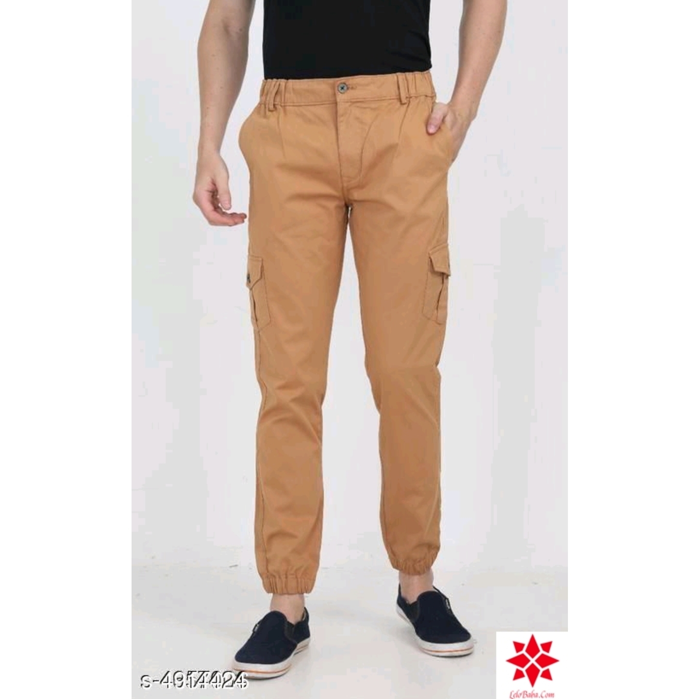 Standard Trendy Cotton Solid Men's Cargo Pants*4914424