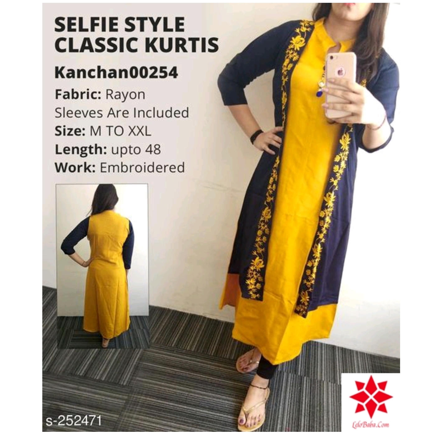 hot & latest Kurtis & Kurtas Trendy Rayon Selfie Kurti 252471