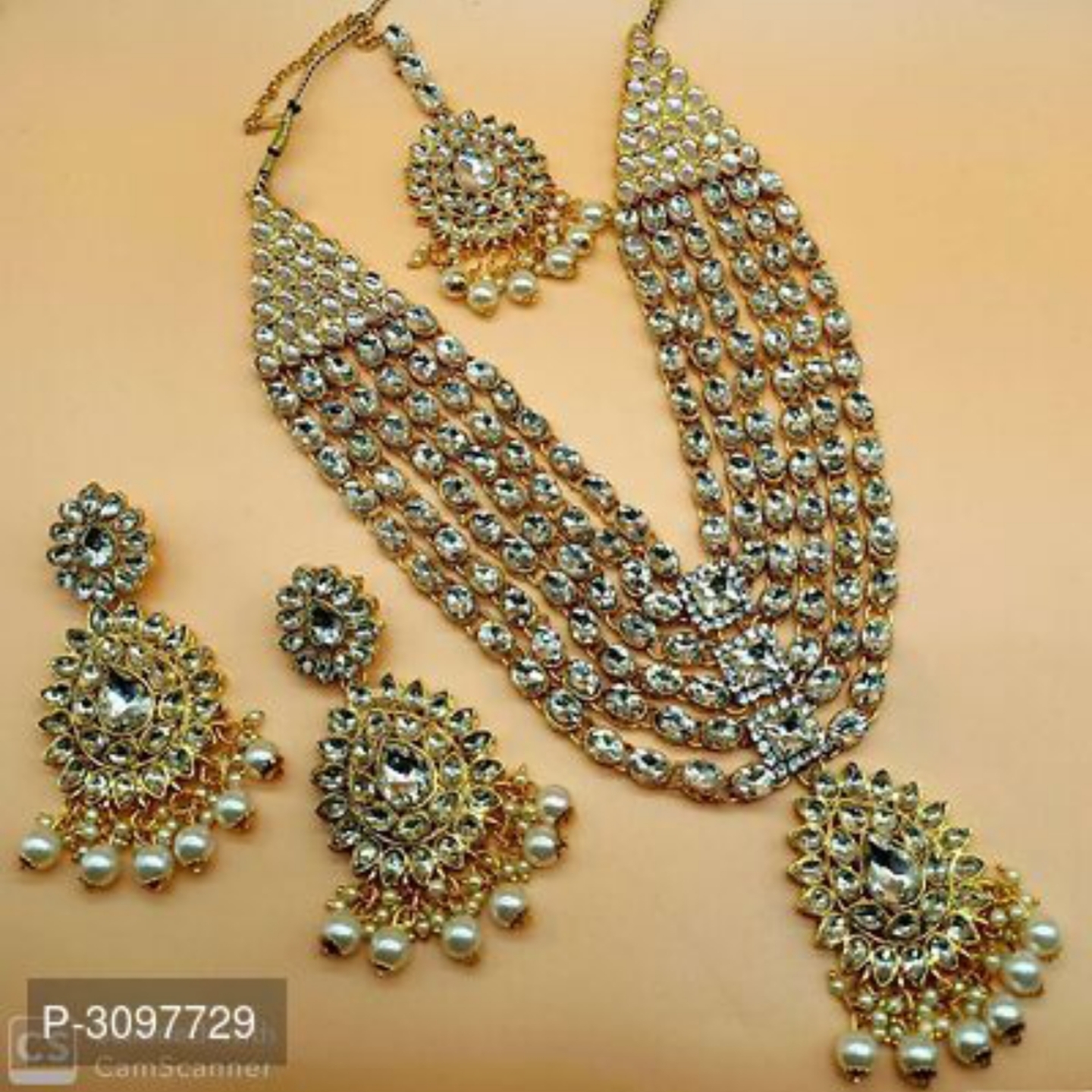 Trendy Alloy Kundan Jewellery Set