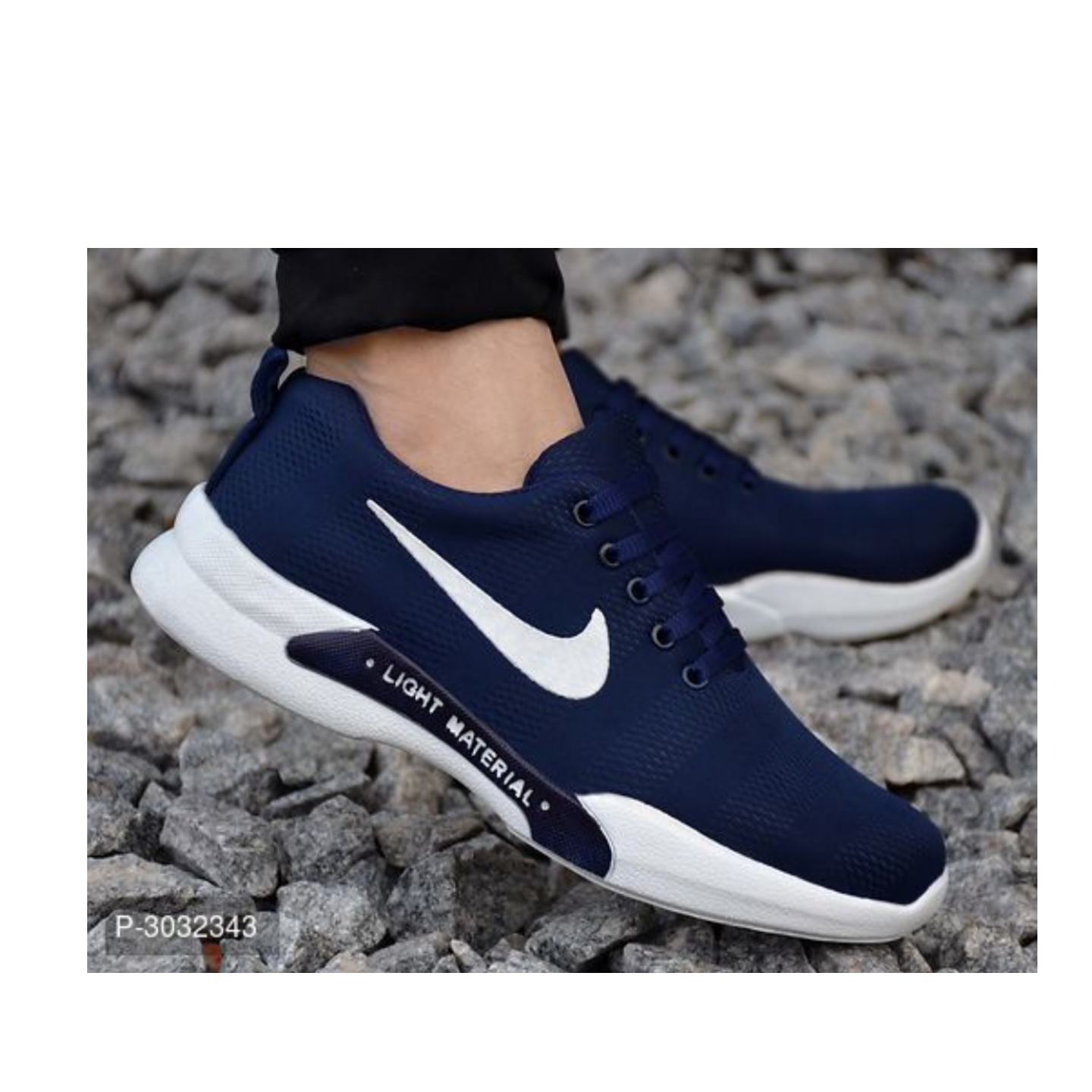 Men's Grey Mesh Sport Shoe*3032343
