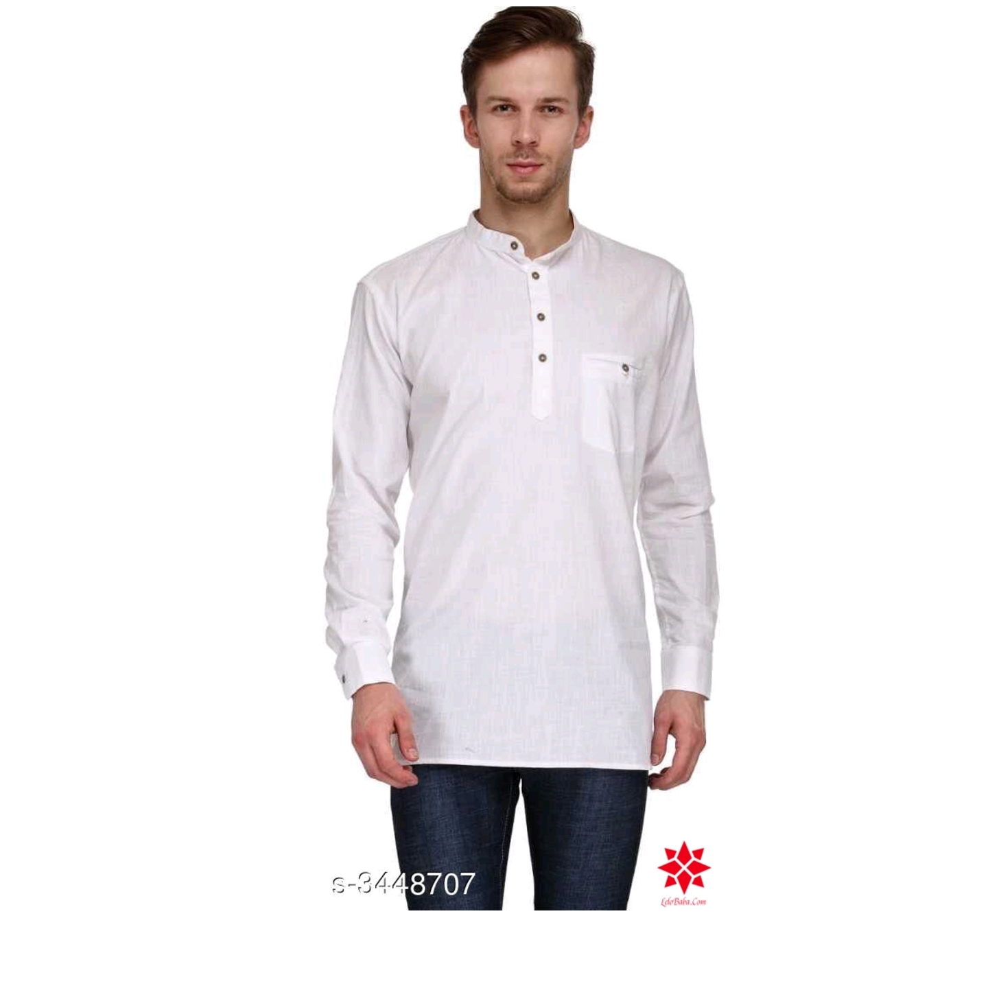 Stylish Ethnic Cotton Men's Kurtas Vol 5*3448707