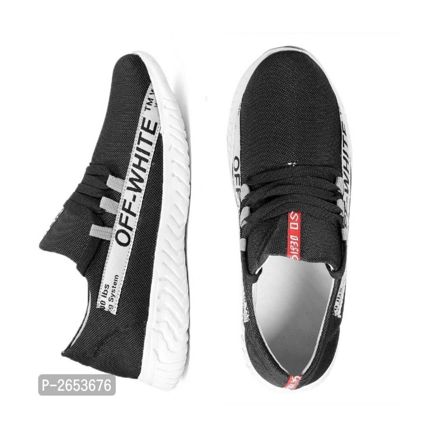 Men's Black Mesh Sport Shoe*2653676