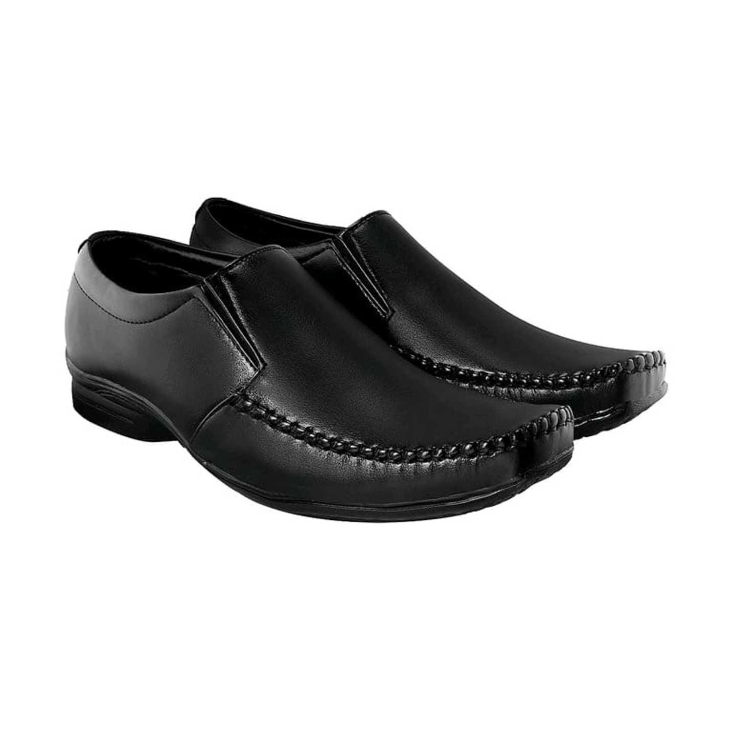 Black Mocassion Formal Shoes For Men - 145428323