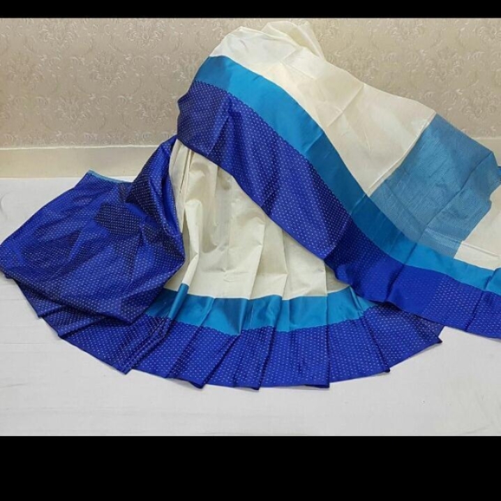 Dhupain Silk Saree With Satin Wooven Border