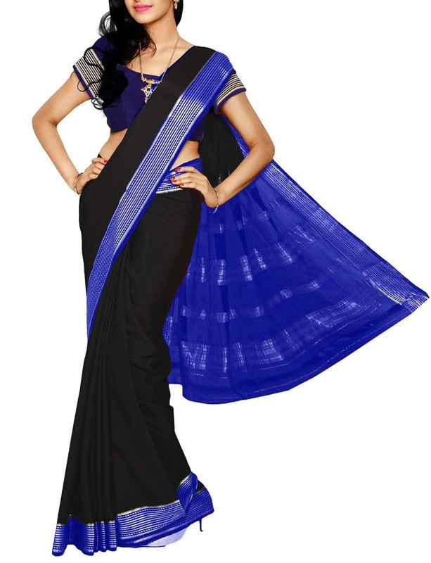 Black with Violet Mysore Silk Saree | KSIC Sarees | Creape Saree | Mysore silk sarees online