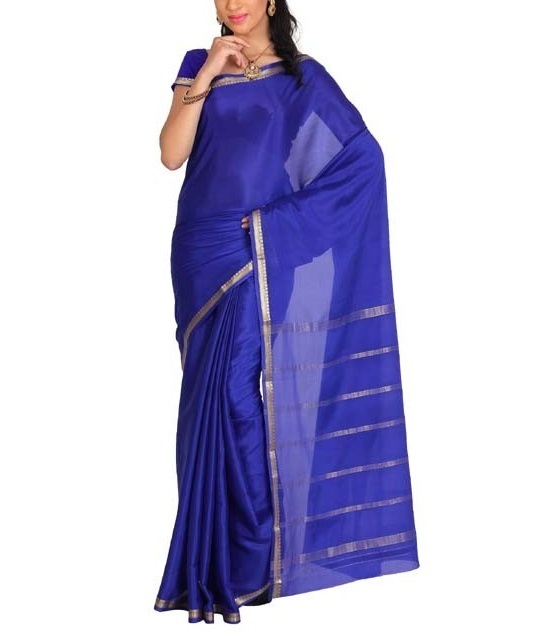 Royal Blue Mysore Silk Saree | KSIC Sarees Creape Saree | mysore silk sarees online | ksic sarees online shopping