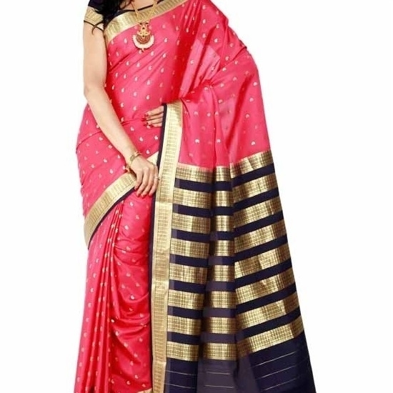 Dull Baby Pink with Royal Blue Mysore Silk Saree | KSIC Sarees | Creape Saree | Mysore silk sarees online