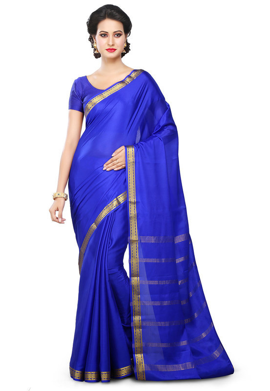 Royal Blue Mysore Silk Saree | KSIC Sarees Creape Saree | mysore silk sarees online | ksic sarees online shopping
