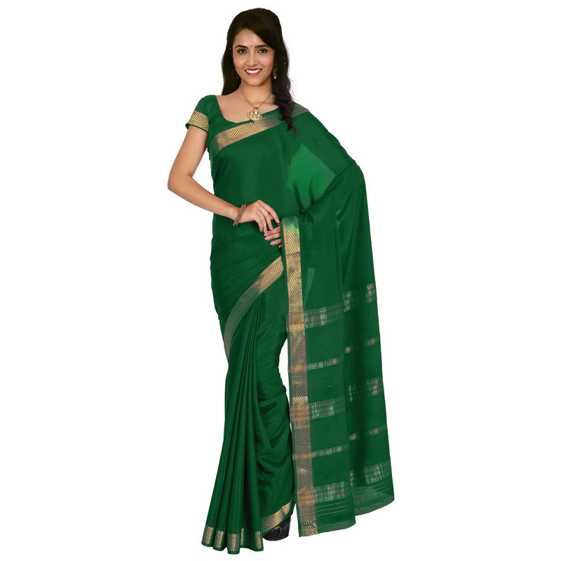 Leaf Green Mysore Silk Saree  KSIC Sarees  Creape Saree  mysore silk sarees online