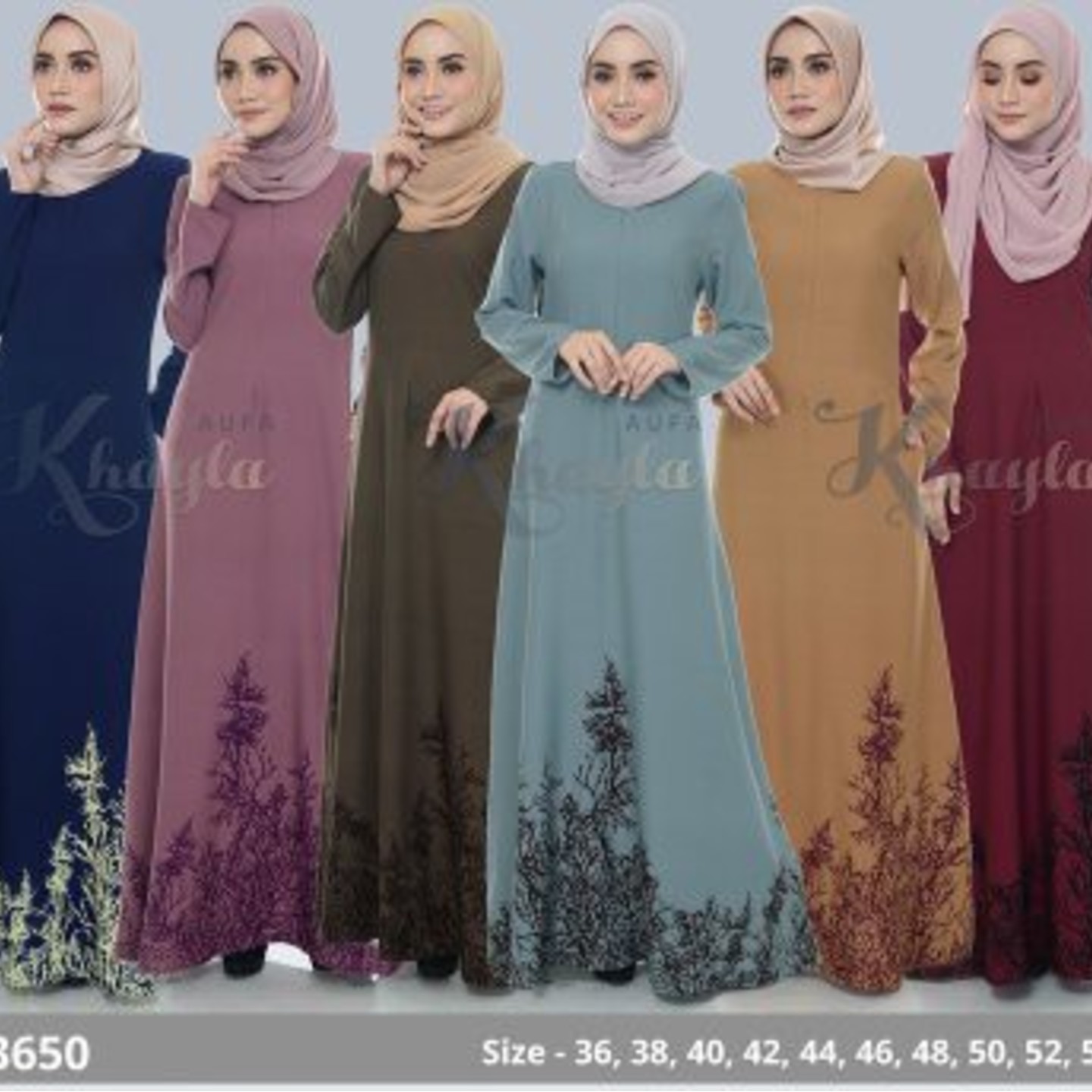 Zhafeera Printed Jubah