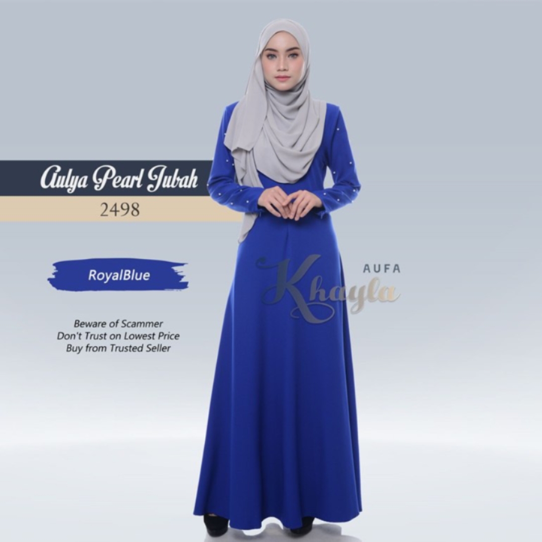 Aulya Pearl Jubah - RoyalBlue