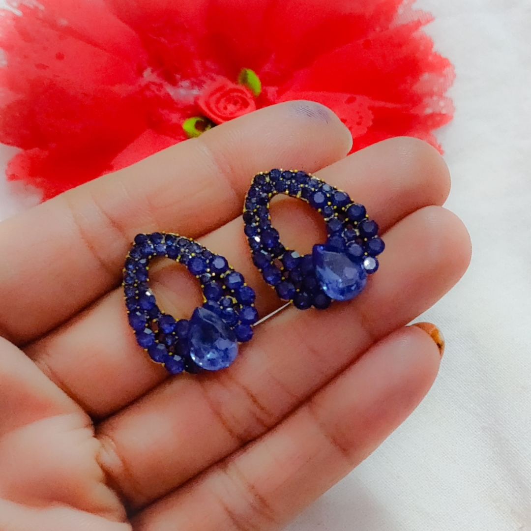 blue stone studs 