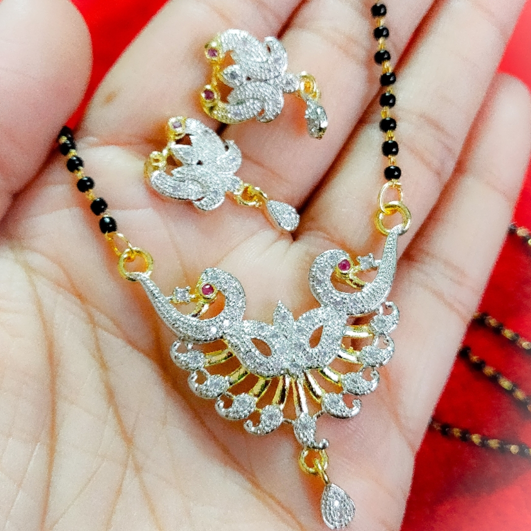 Peacock mangalsutra set -AD jewellery