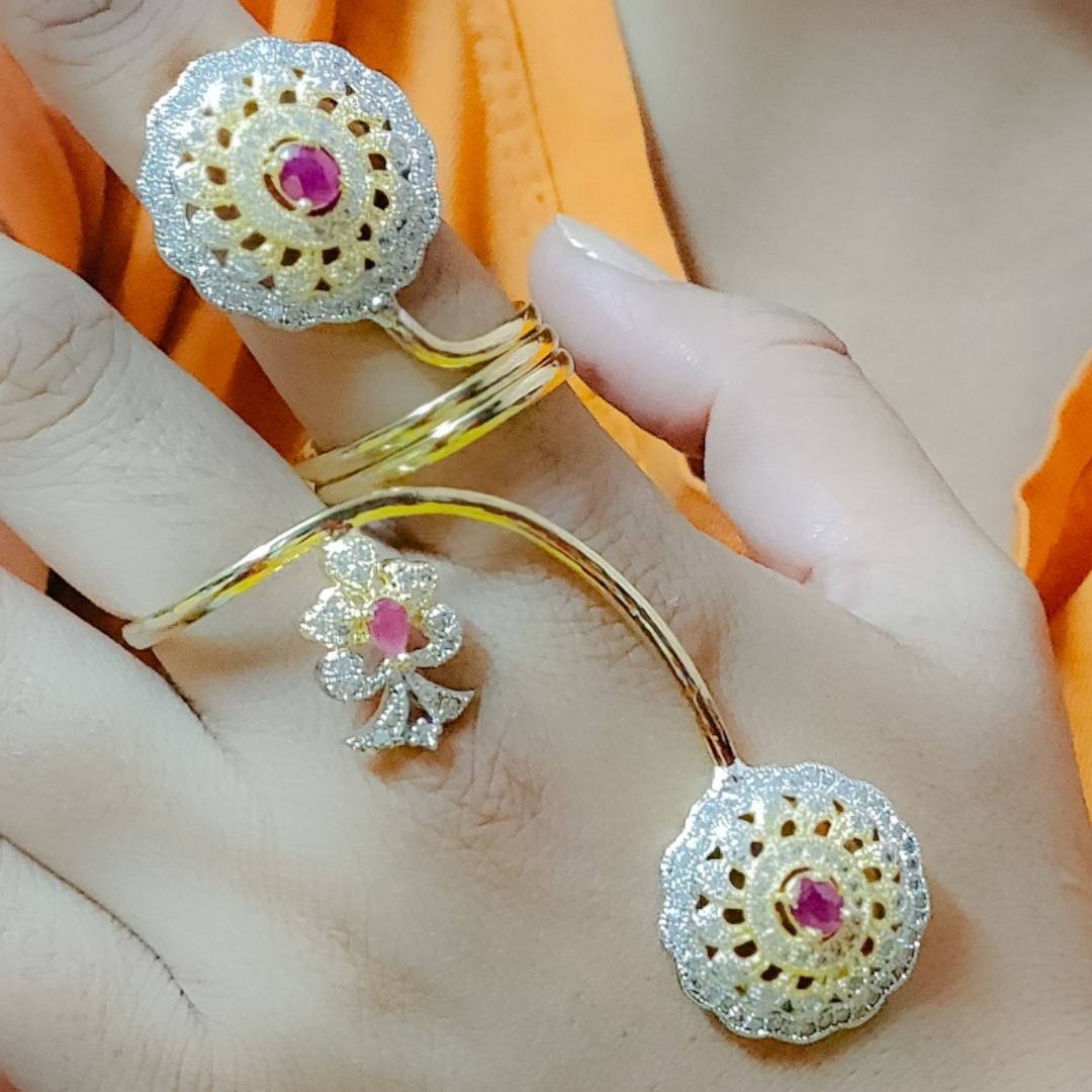 Beautiful Stylish Attractive AD rings combo