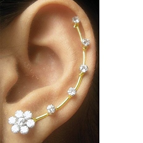 Ashiana Exclusive Ethnic American Diamond ear cuff d4 pair