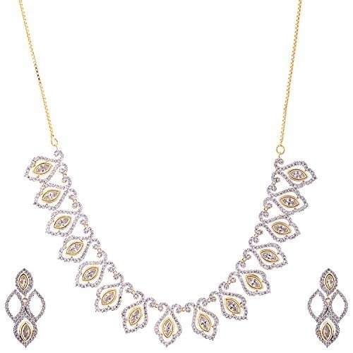 Ashiana Americal Diamond and Kundan necklace set