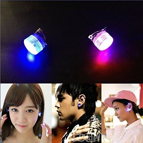 Ashiana Exclusive NEW LED party earring round clip pair