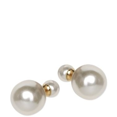 Ashiana Celebrity inspired Double-Sided Pearl Stud earrings