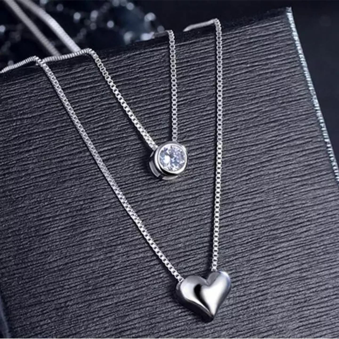 Heart's Embrace Duo Necklace