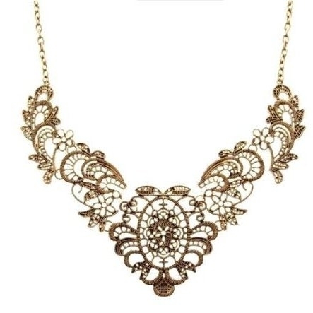 Ashiana classic gold mesh necklace