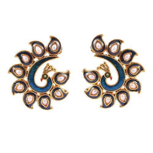 Ashiana Elegant Dancing Peacock Earrings