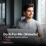 Do-It-For-Me Website + 12 month subscription
