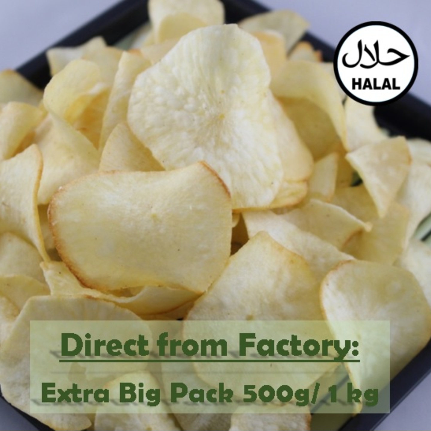 Original Tapioca Chips - 500g 1kg Pack