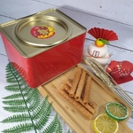 Traditional Handmade Egg Roll in Red Tin