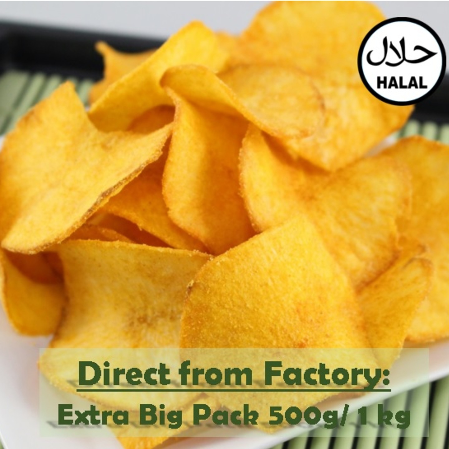 Sweet Spicy Tapioca Chips - 500g 1kg Pack