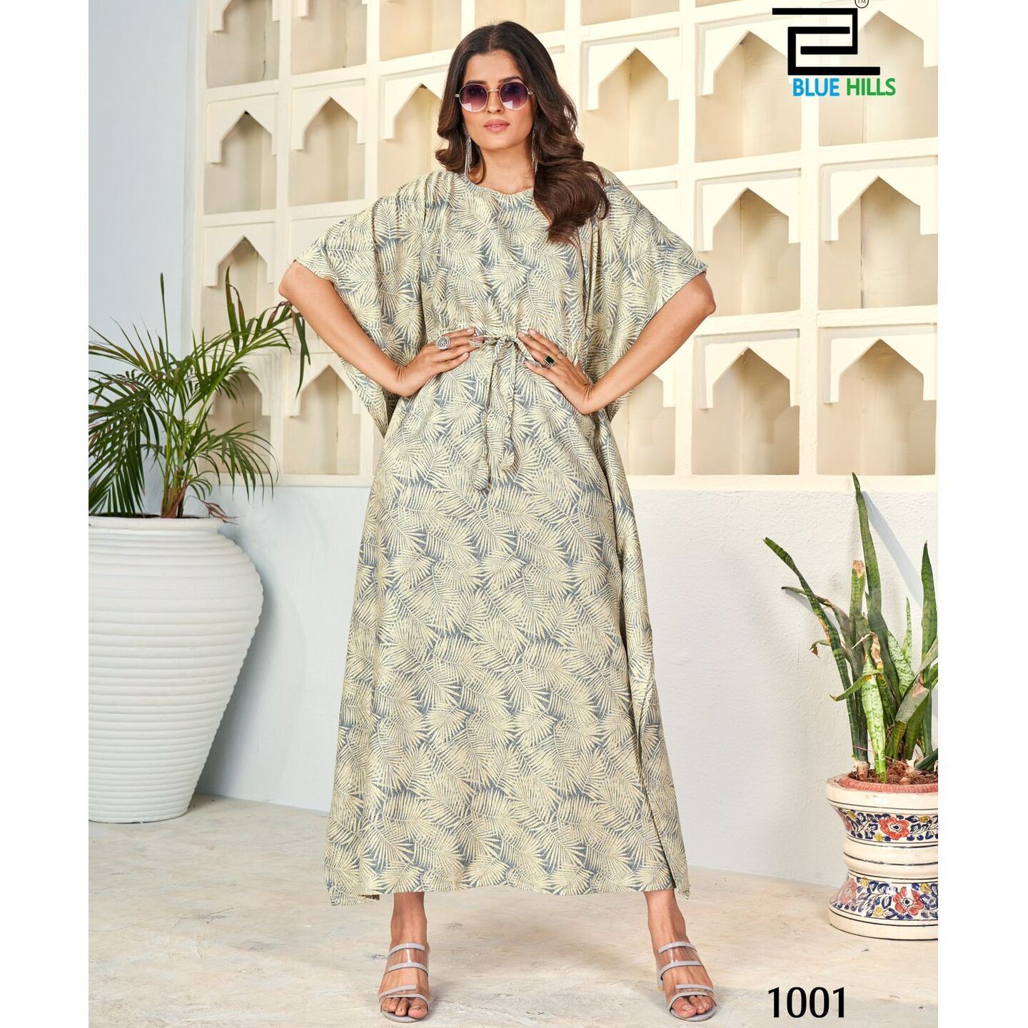 Fancy Rayon Kaftan - FREE SIZE