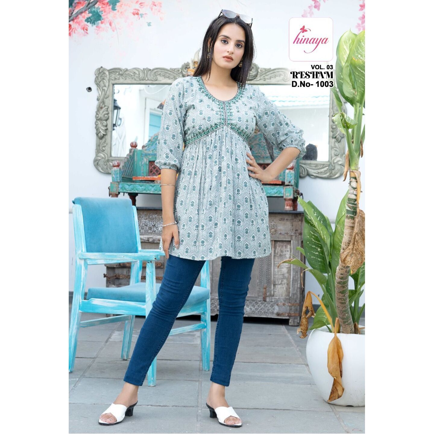 16_IndoWestern Tops - L XL XXL 3XL