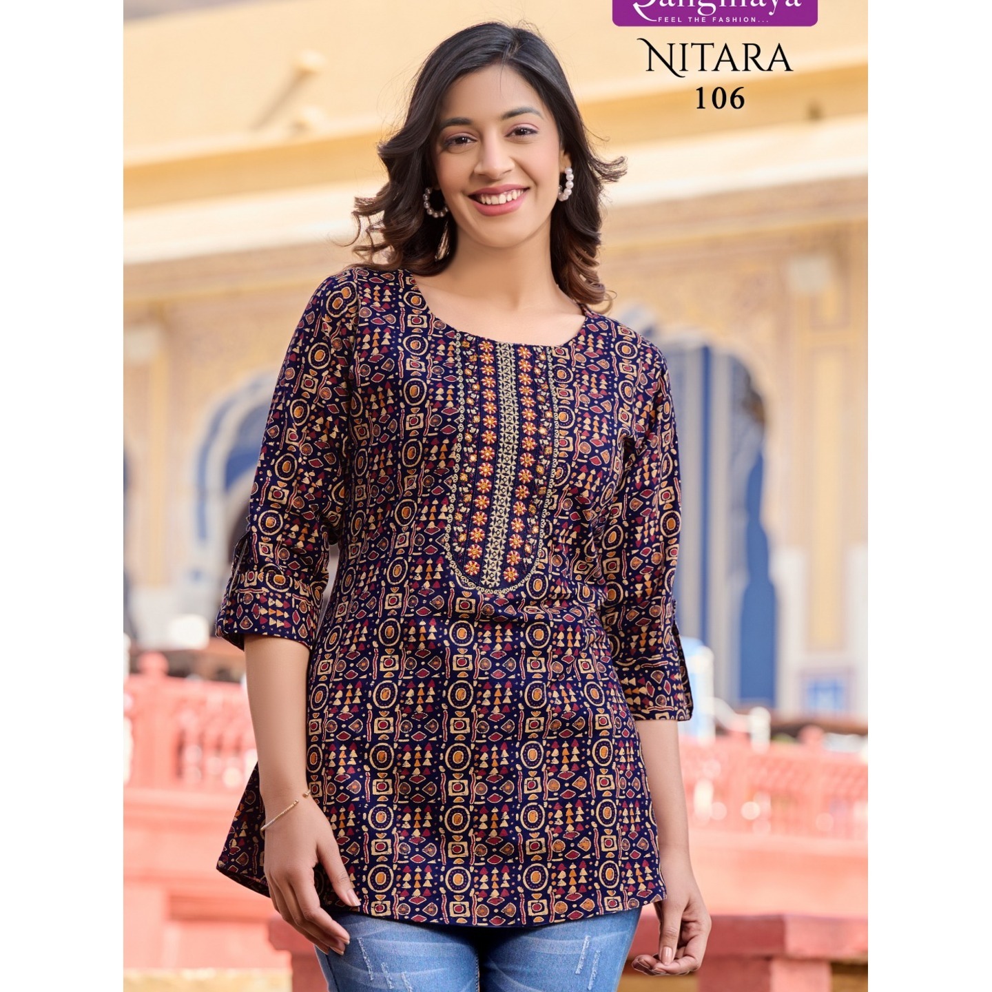 106_Fancy Cotton Tops - L XL XXL