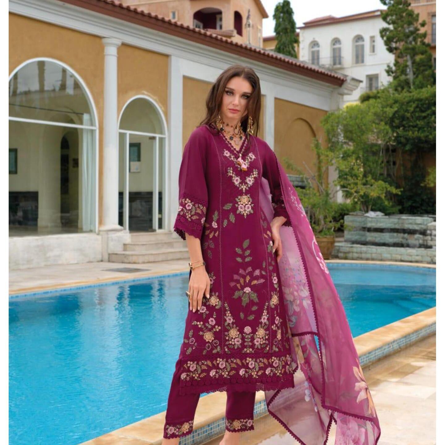 Premium Muslin Designer Suits 3XL