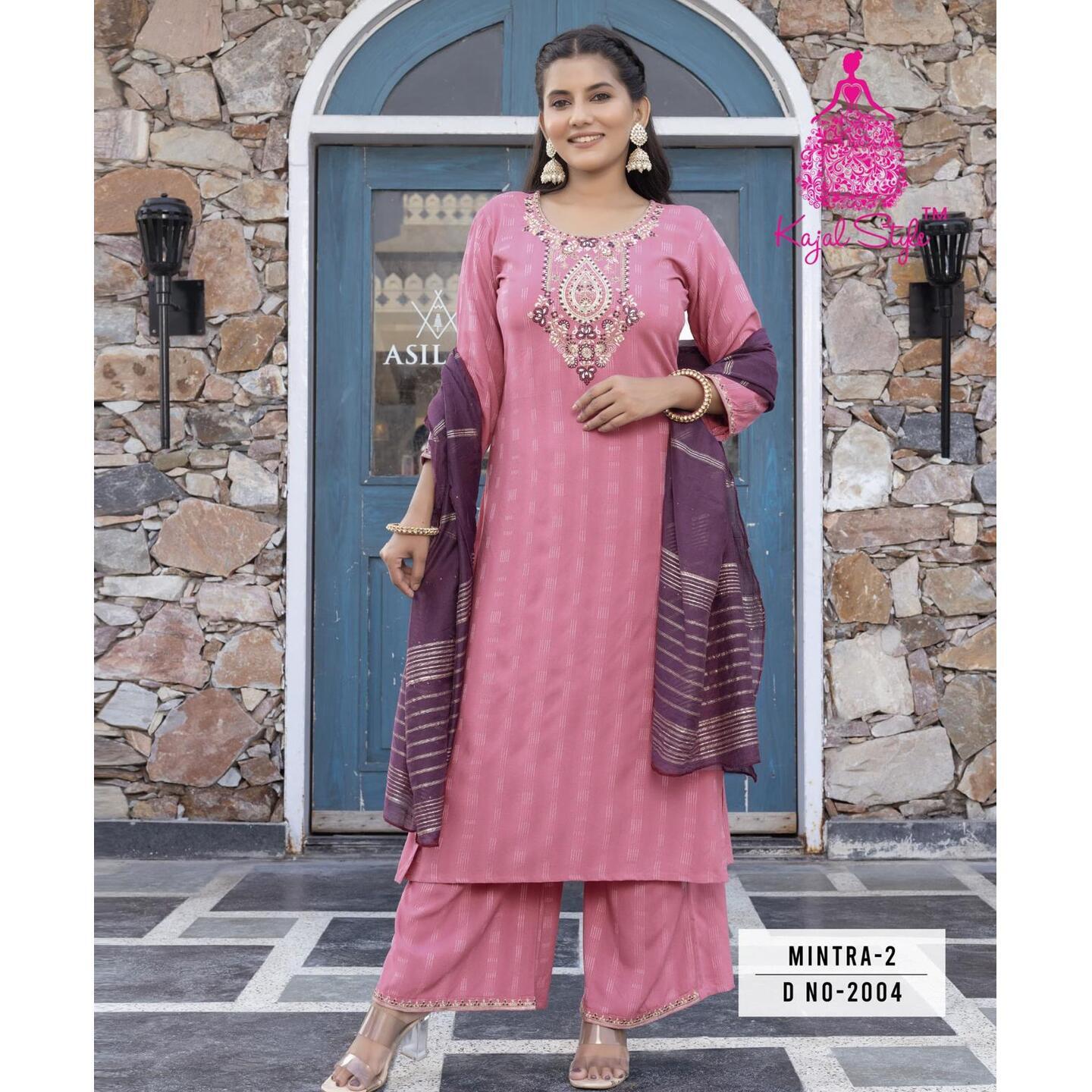 D_PALAZZO Suits with Duppatta - XL XXL 3XL 4XL