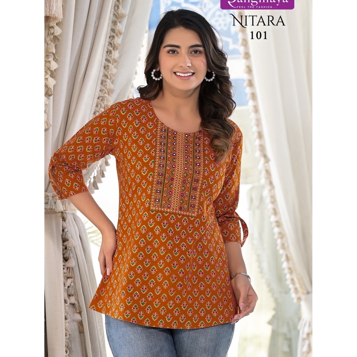 101_Fancy Cotton Tops - L XL XXL