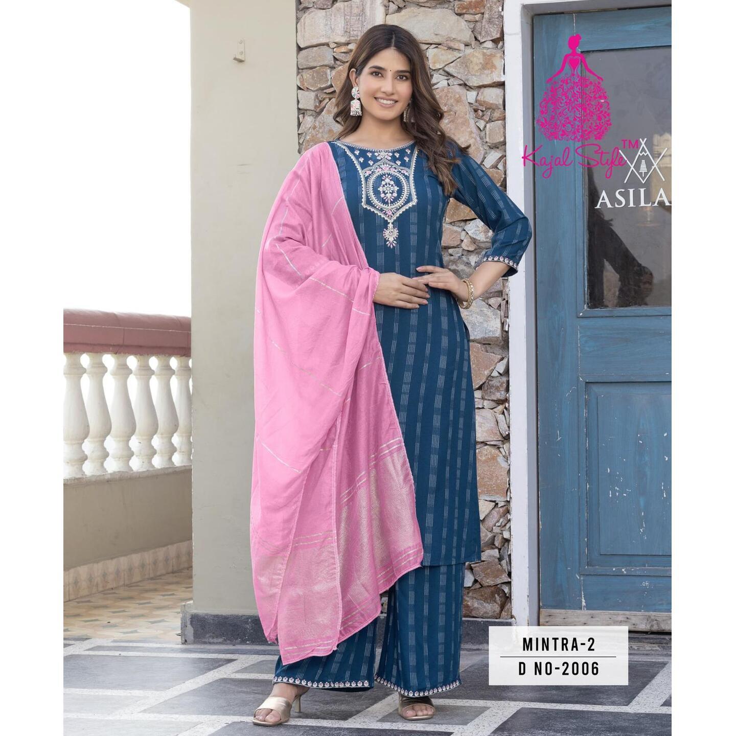 B_PALAZZO Suits with Duppatta - XL XXL 3XL 4XL