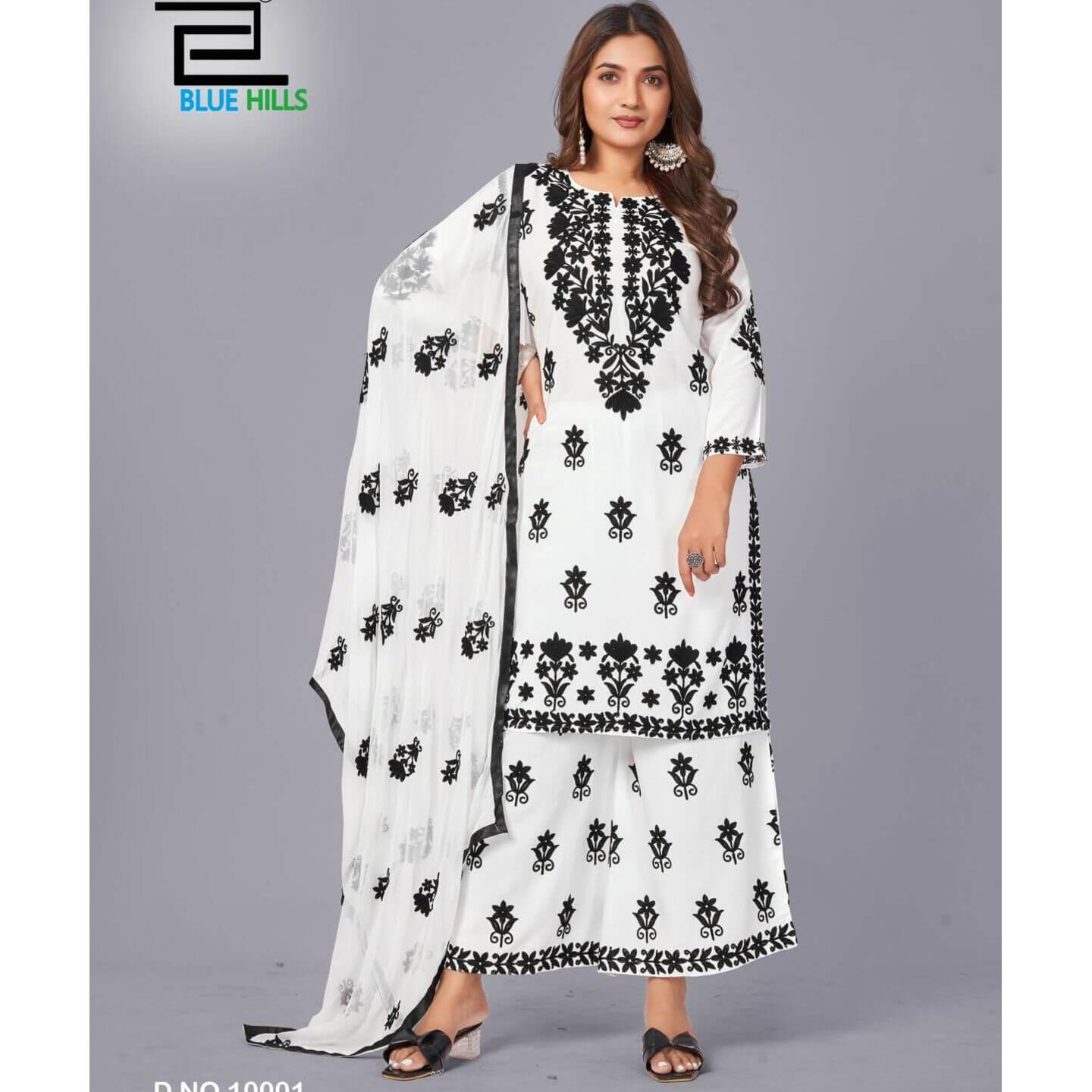 Kurti With Plazzo + Duppata - M L XL 2XL 3XL 4XL