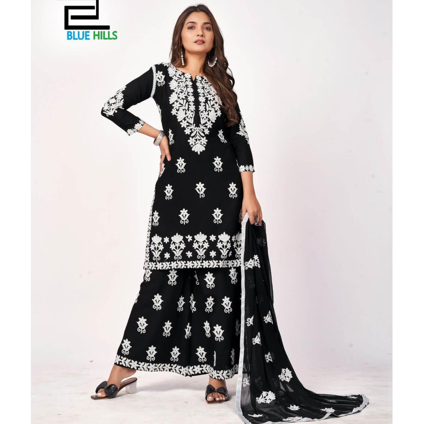 Kurti With Plazzo + Duppatta - M L XL 2XL 3XL 4XL