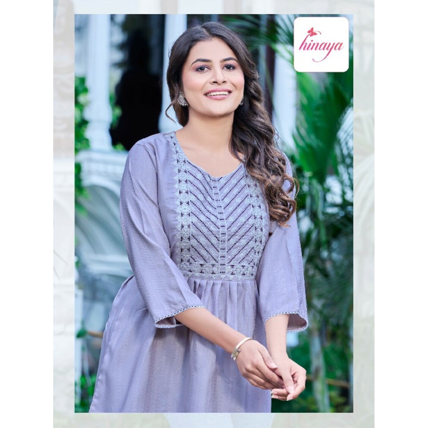 Rayon Embroidered Tops - L XL XXL