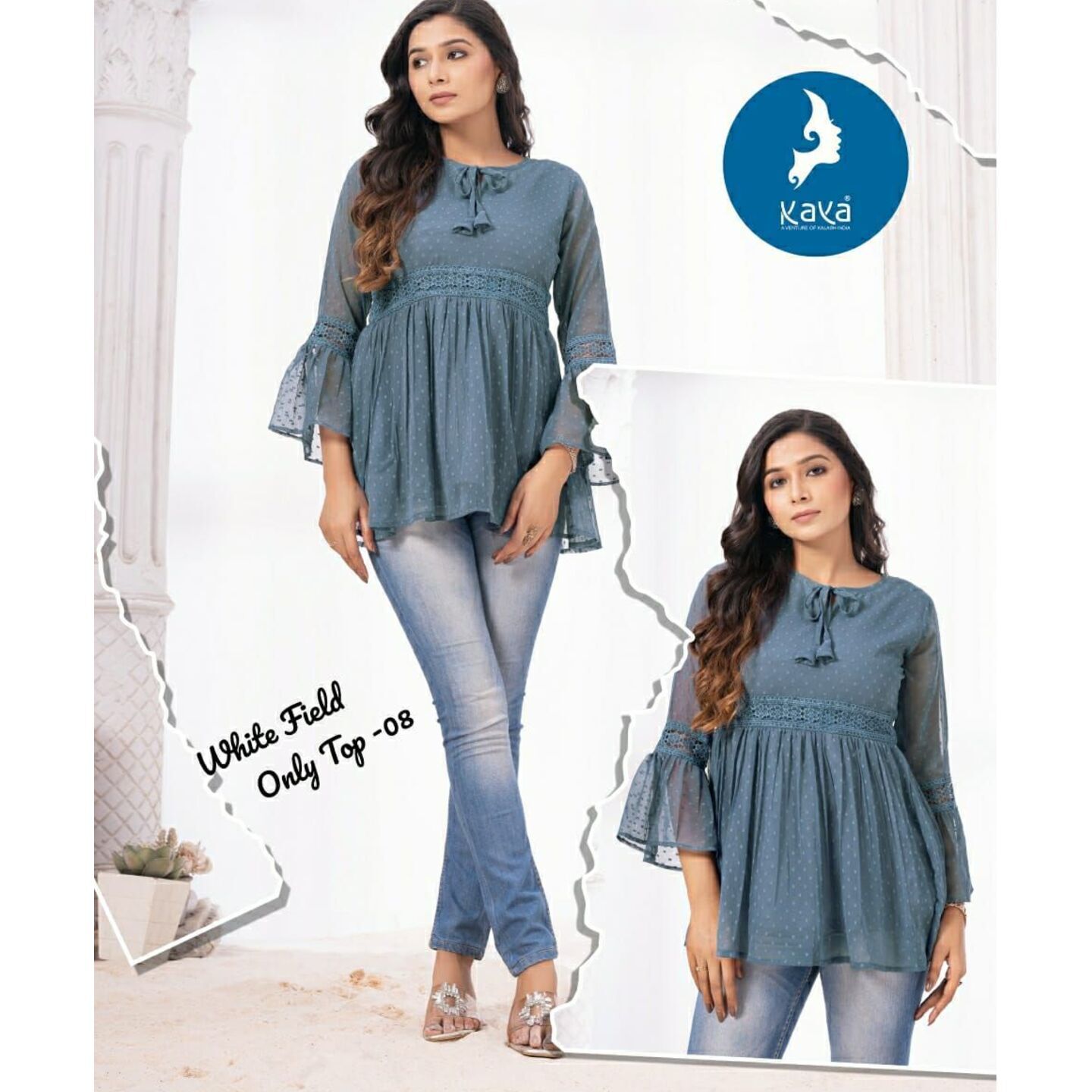 h_Georgette Tops- L XL XXL 3XL 4XL