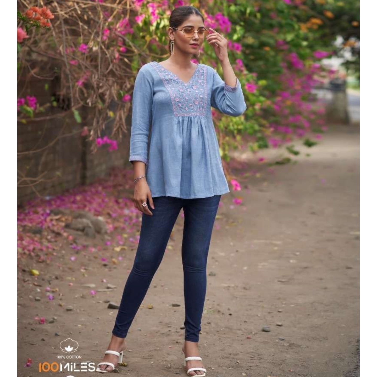 Jaquard Embroidered Tops - L XL XXL