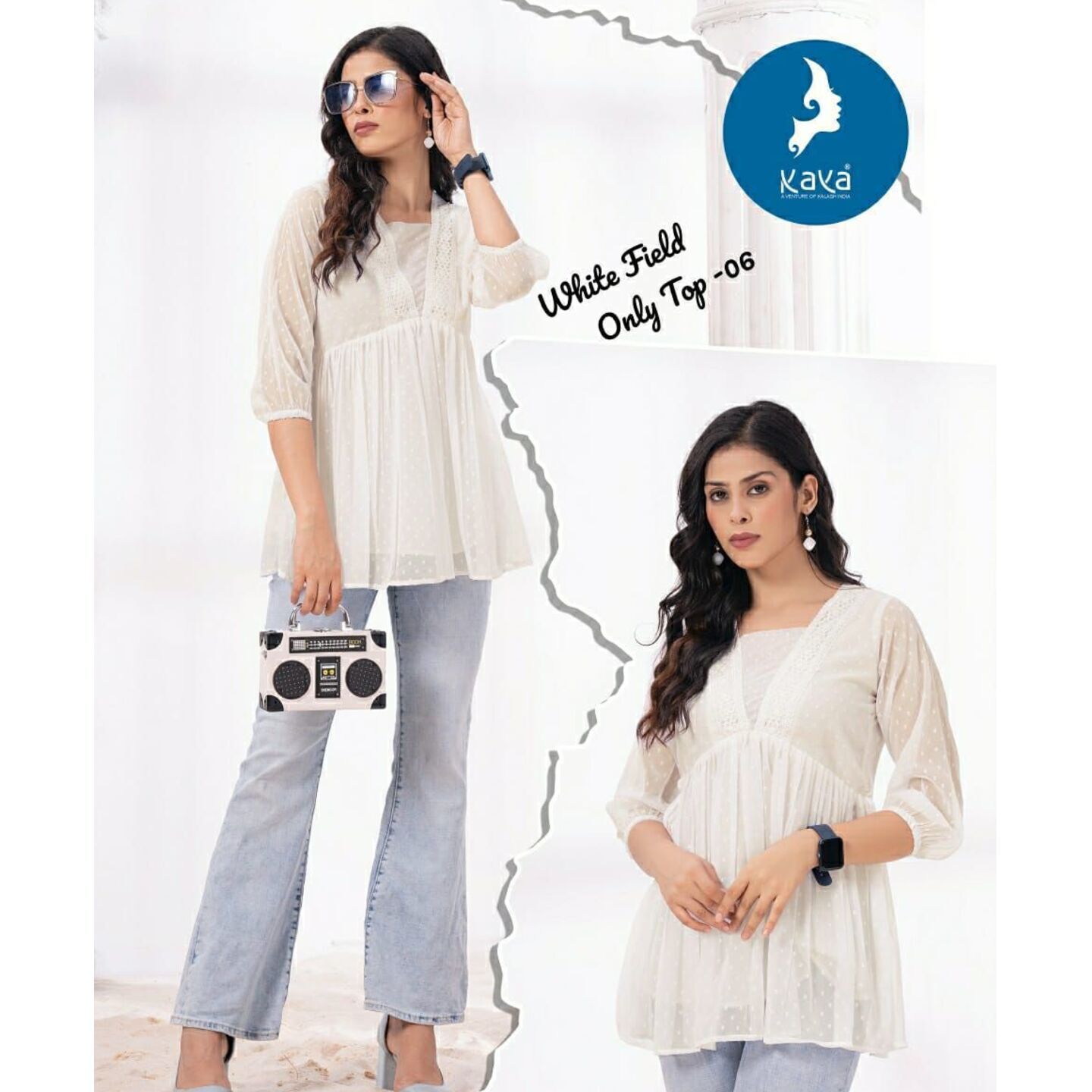 e_Georgette Tops- L XL XXL 3XL 4XL