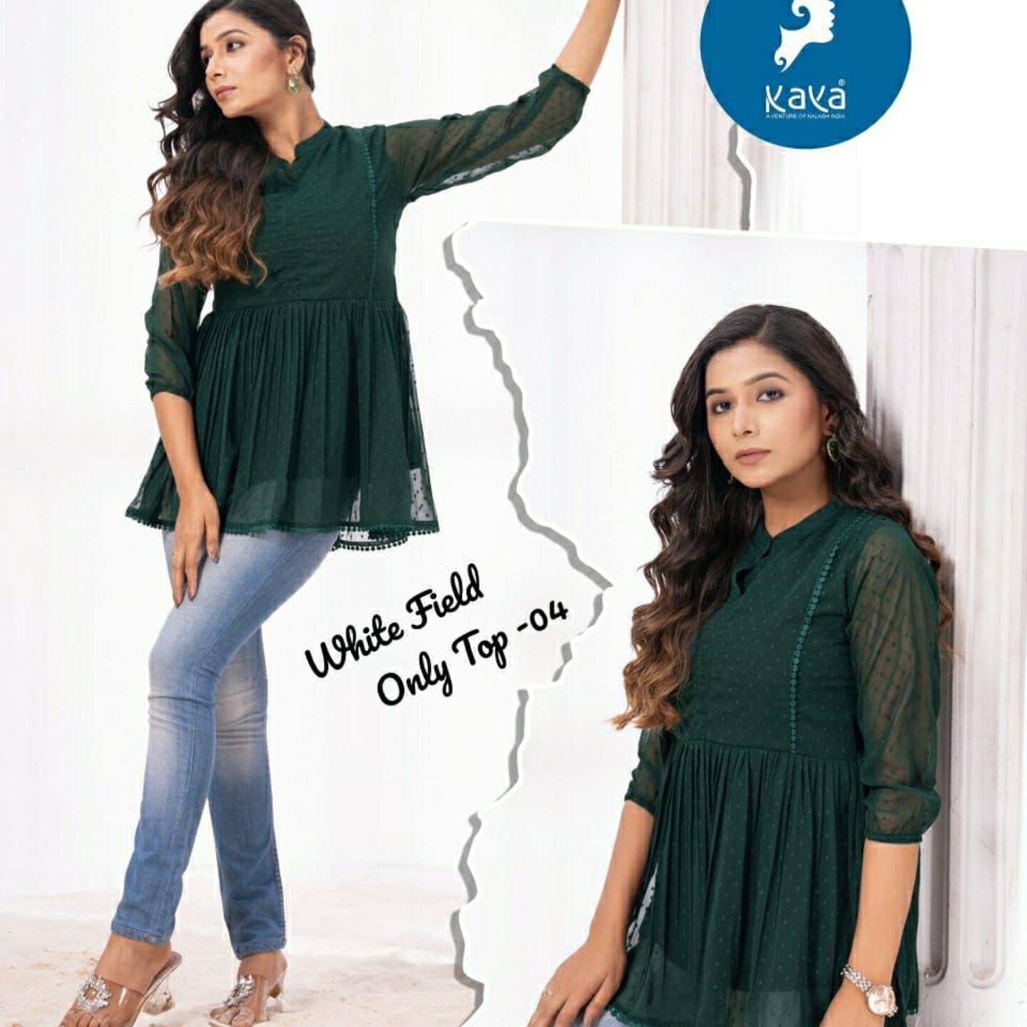 f_Georgette Tops- L XL XXL 3XL 4XL