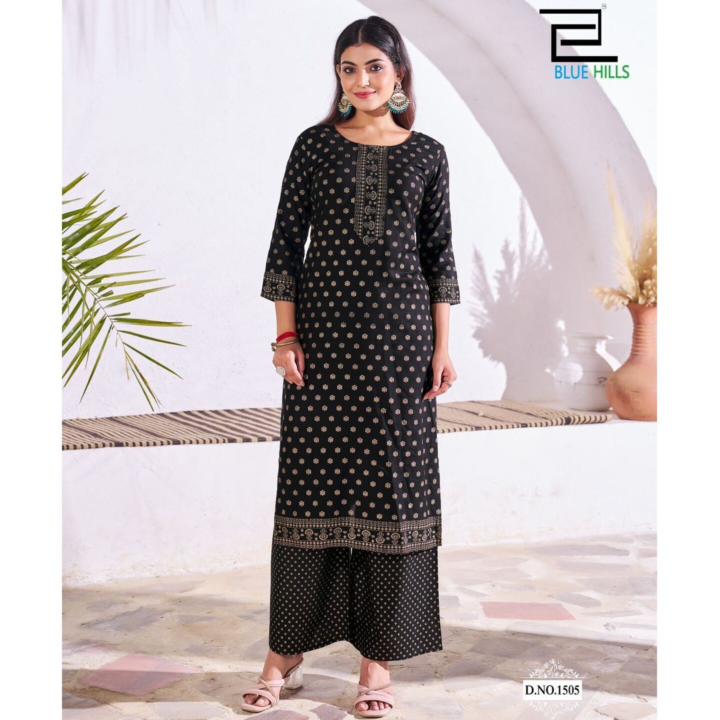 c_Kurti With Plazzo - L XL XXL 3XL 4XL