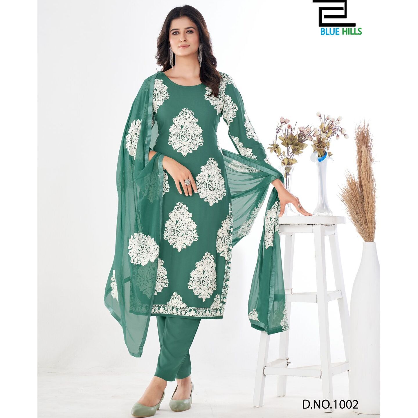 Embroidered A-Line Kurti 5XL