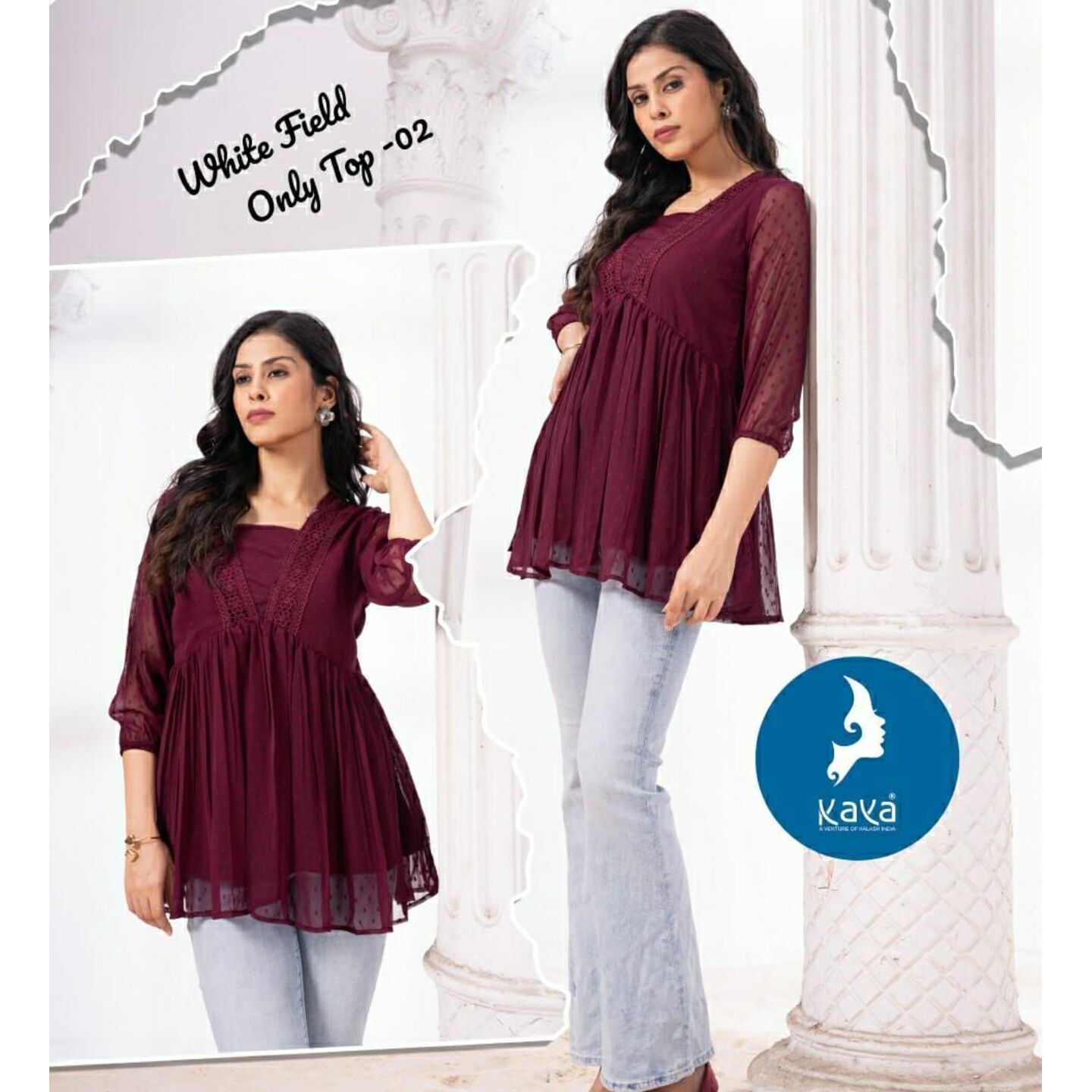 c_Georgette Tops- L XL XXL 3XL 4XL