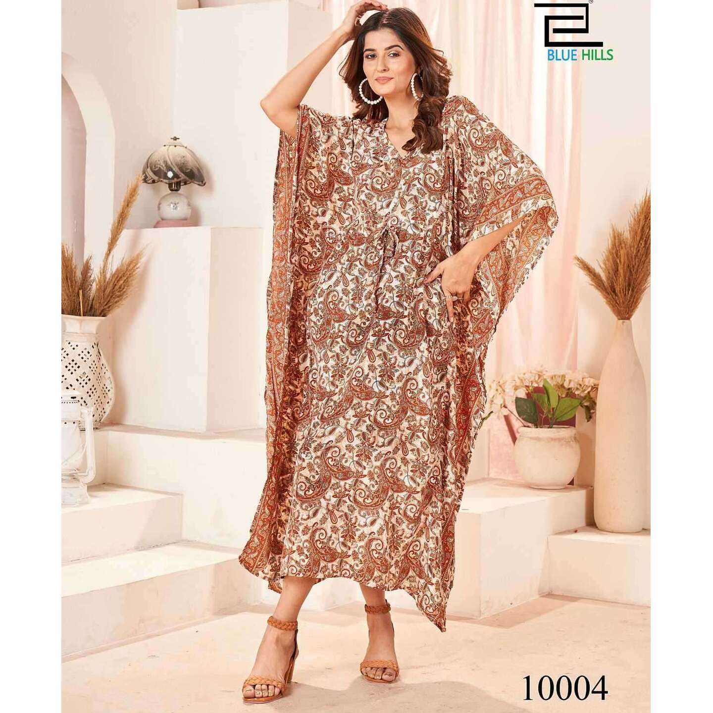 Heavy Crape Kaftan Kurti B