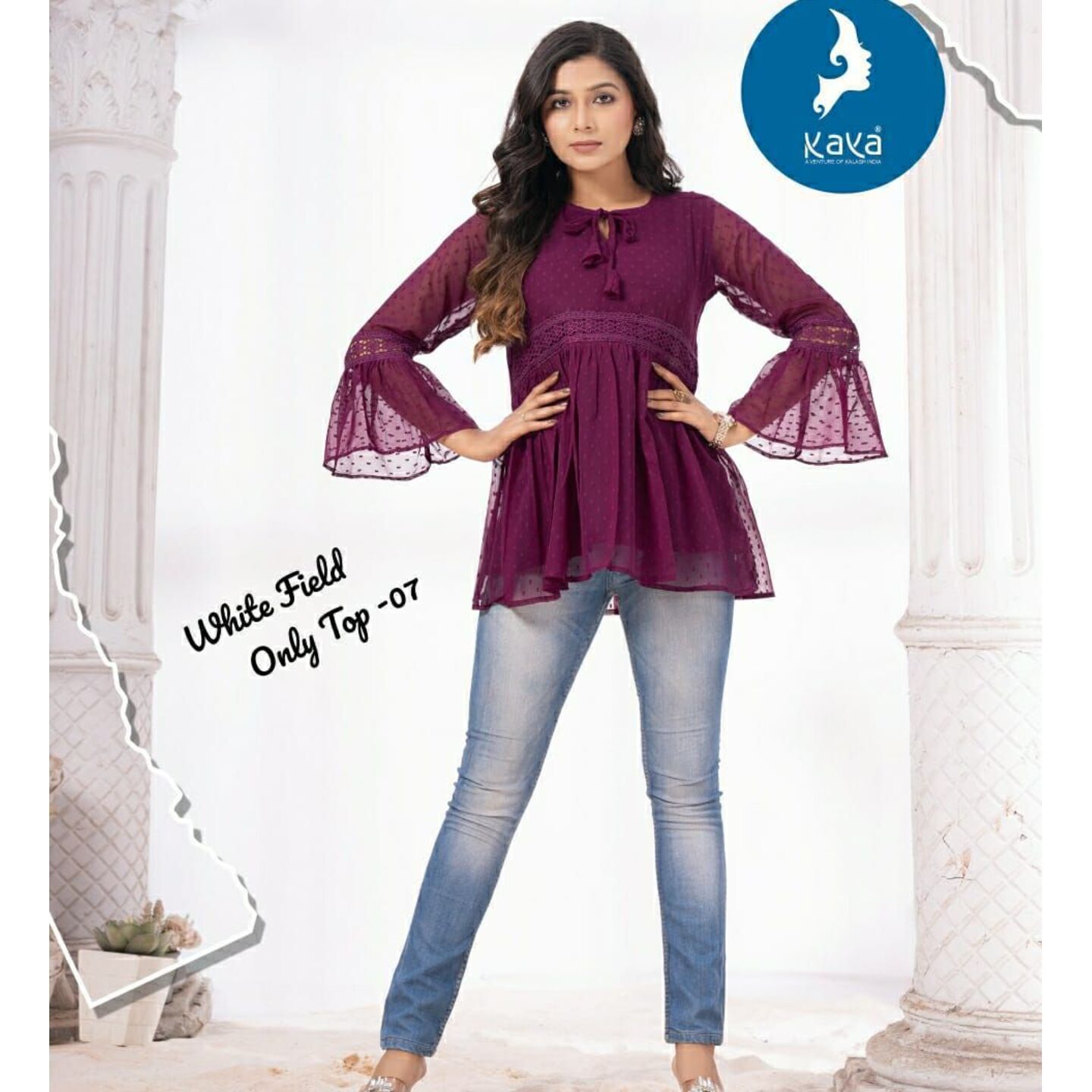g_Georgette Tops- L XL XXL 3XL 4XL
