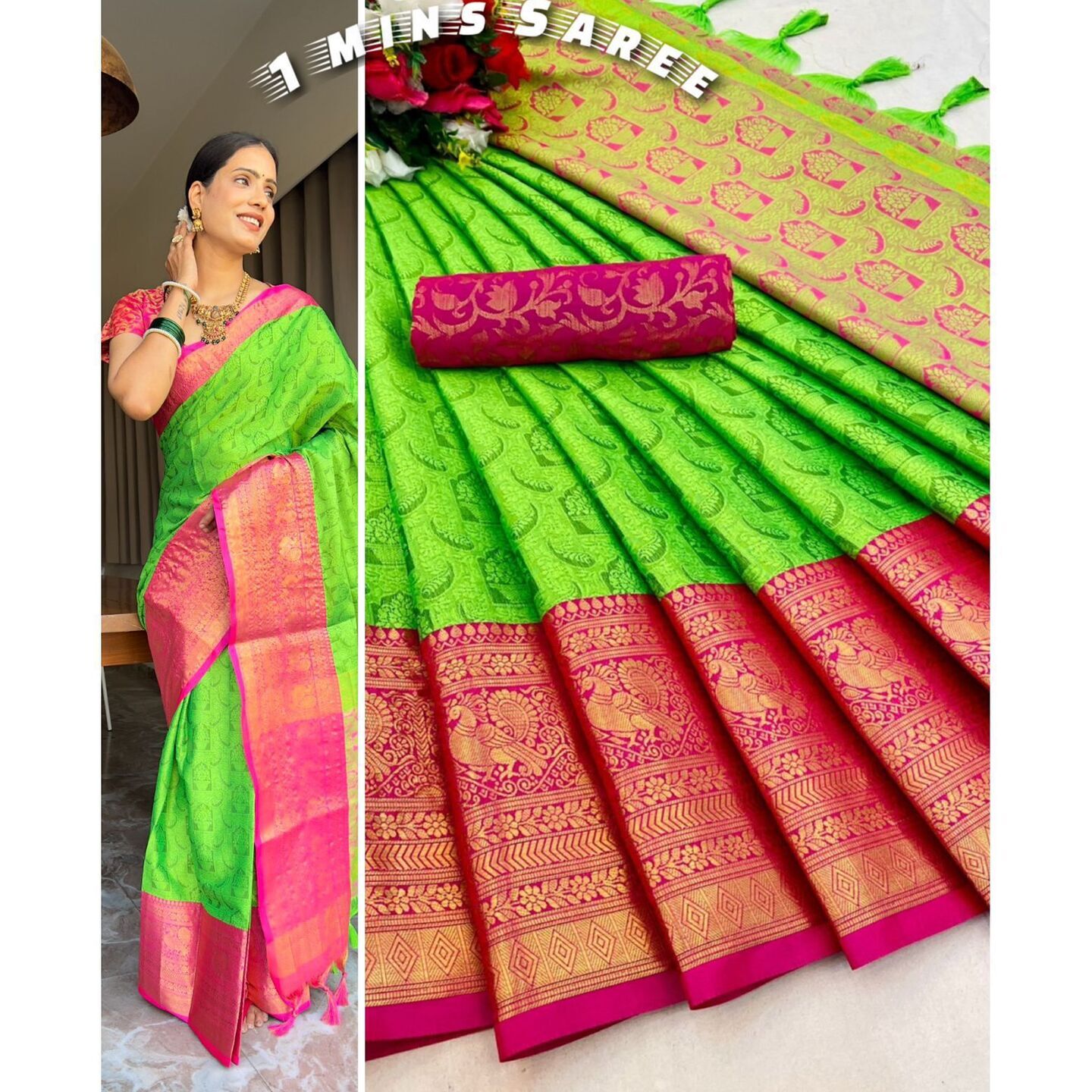 1 Minutes Saree ReadyToWear