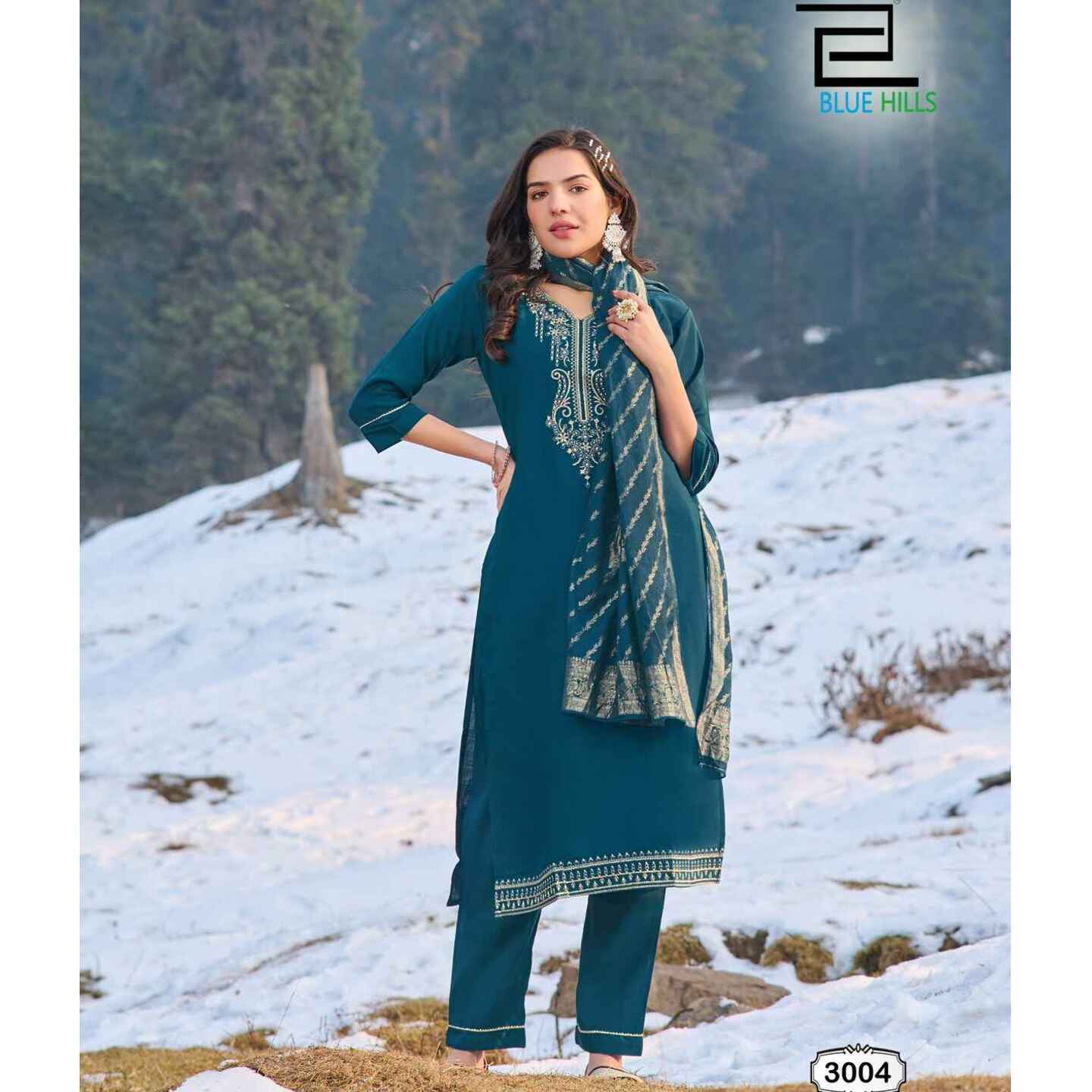 Silk Festive Wear Kurti Set 5XL